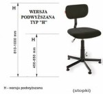 Profesjonalne krzesła przemysłowe szwalnicze i krawieckie