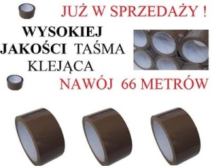 Taśma klejąca. Taśma pakowa. Cena podana za 12szt.