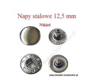Napy metalowe 12,5mm 720 szt