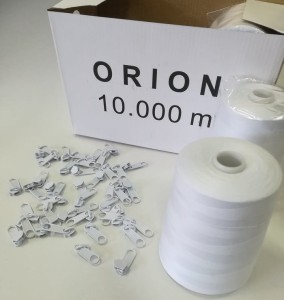Białe nici szwalnicze ORION 10 000 metrów 50S/2 6szt/op