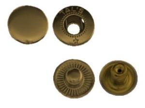 Napy metalowe 15mm Alfa kolor antyk  720szt.