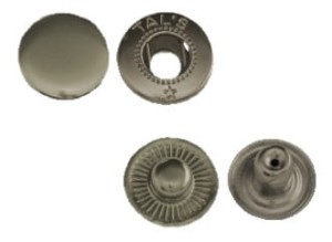 Napy metalowe 15mm Alfa kolor ciemny nikiel 720szt.
