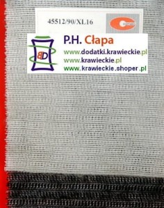 Wkład odzieżowy dziany 45512/90/XL96 i 45512B/90/XL96