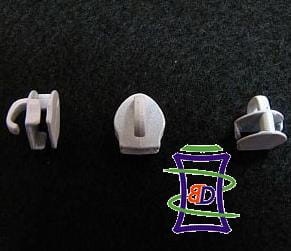 Suwak #3 non-lock z haczykiem 1000szt.