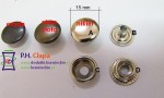 NAPY METALOWE NIERDZEWNE "STANDARD" GŁADKIE 15mm,720SZT.