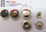 Napy metalowe NIERDZEWNE 15mm