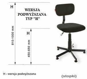 Profesjonalne krzesło szwalnicze,krawieckie wersja podwyższana TYP H.jpg